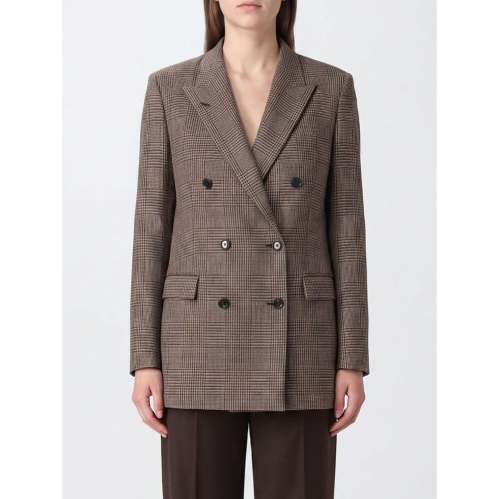 Tagliatore Women Tagliatore Houndstooth Wool And Cashmere Double-Breasted Blazer